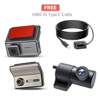 BLEAT X30 3K Triple Camera Dashcam – 3K Front + 1K Rear & Cabin, WiFi, Super Night Vision, 24H Parking Monitor, G-Sensor