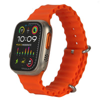 S8 ULTRA Smart Watch – 1.99" AMOLED Display, Titanium Case, BT Calling, Fitness & Health Tracker (Orange Strap)